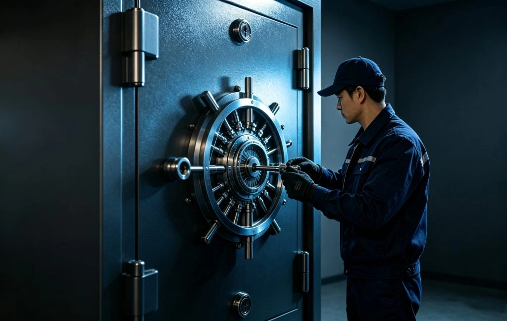 宁波保险柜密码锁维修-密码遗忘开启锁芯更换